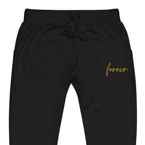 Forevr Fleece Joggers (Embroidered Cursive Gold)