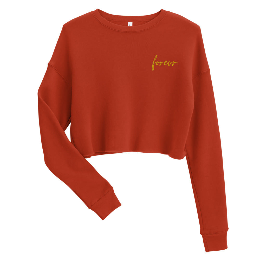 Forevr. Cropped Crew (Brick)